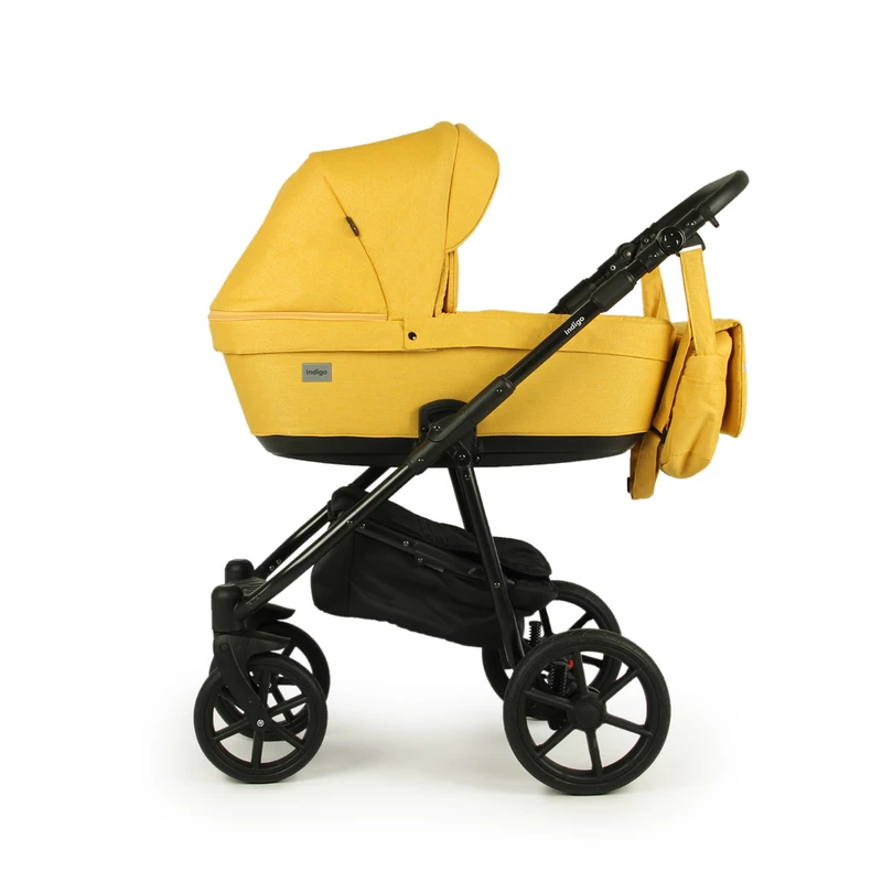 Бебешка количка Baby Giggle, Broco, 2в1, 09 Жълт